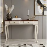 Roys Ahşap 120 cm Masif Lükens Krem Ceviz Çalışma Masası - 120 x 80 - Krem - Ceviz