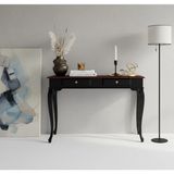 Roys Ahşap 120 cm Masif Lükens Siyah Ceviz Çalışma Masası - 120 x 80 - Siyah - Ceviz