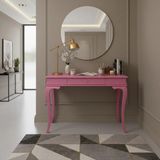 Roys Ahşap 120 cm Masif Rustik Pembe Dresuar