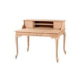 Roys Ahşap 5218 Masif Ham 125 cm Kahverengi Lükens Raflı Çalışma Masası