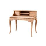 Roys Ahşap 5232 Masif Ham 110 cm Kahverengi Rustik Raflı Çalışma Masası