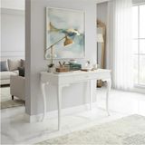 Roys Ahşap 80 cm Masif Rustik Beyaz Dresuar