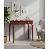 Roys Ahşap 85 cm Masif Konik Bordo Dresuar