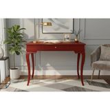 Roys Ahşap 90 cm Masif Rustik Bordo Dresuar