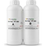 Roysil® PT-400 A/B 40 Shore Platin Rtv-2 Kalıp Silikonu - 2 Adet - Yarı Şeffaf