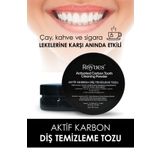 Royues Diş Beyazlatma Tozu - Siyah Aktif Karbon Diş Tozu - Activated Teeth Whitening Powder - 40gr