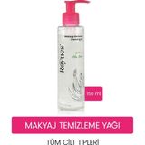 Royues Göz Yakmayan Makyaj Temizleme Yağı 150 ml Aloe Vera İçerikli Tüm Cilt Tipleri İçin Arındırıcı
