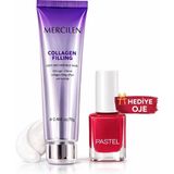 Royues Pastel Oje +Mercilen Soyulabilir Kolajen Jel Yüz Maskesi & Dolgunlaştırıcı Maske 70 gr - Kırmızı