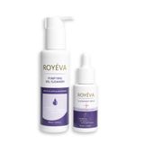 ROYÉVA Akne Karşıtı 2'li Cilt Bakım Seti, Salisilik Asit ve Niacinamide Temizleme Jeli, Zinc PCA Niacinamide Serum, Yağlı Ciltler için