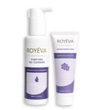 ROYÉVA Cilt Bariyeri Güçlendirici 2'li Bakım Seti, Salisilik Asit ve Niacinamide içeren Temizleme Jeli, Ceramide ve Panthenol içeren Bariyer Onarıcı Krem