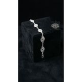 Roza Silver 925 Ayar Geleneksel Telkari El İşi Yaprak Motifli Sıralı Gümüş Bileklik
