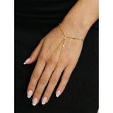 Roza Silver 925 Ayar Gold Zarif Pres Zincir Şahmeran Gümüş Bileklik