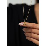 Roza Silver Zirkon Taşlı Gold Aşk Meleği Eros Gümüş Kolye