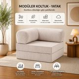 Rozalina Concept Aktivite Koltuğu -Legom -Uzanma Koltuğ- Süngerkoltuk-Berjer -100X100- Fitillikadife-Yıkanabilr Silinebilir Kumaş - Krem