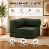 Rozalina Concept Aktivite Koltuğu -Legom -Uzanma Koltuğ- Süngerkoltuk-Berjer -100X100- Fitillikadife-Yıkanabilr Silinebilir Kumaş - Yeşil