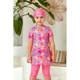 Rozamay 253903 Raina Pembe Kısa Kol Çocuk Tesettür Mayo