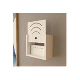 ROZBO 12x25x25 Modern Wi-Fi Modem Saklama Kutusu-Organizer-Duvar Rafı