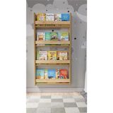 Rozbo Montessori 4 Raflı Mdf Çocuk Kitaplığı 120*80 cm - Safir Meşe