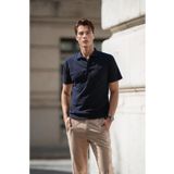 ROZELT Erkek Koyu Lacivert Pamuklu Polo Yaka T-shirt