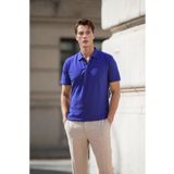 ROZELT Erkek Saks Mavi Pamuklu Polo Yaka T-shirt