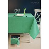 Rozet Tekstil Çok Amaçlı Sofra Bezi Piknik Örtüsü Pötikare Pamuklu Dertsiz Masa Örtüsü (170 x 170 Cm) - Yeşil