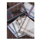 ROZET TEKSTİL Kutulu Kumaş Mendil 40x40 Cm Düzine 12 Adet Renkli
