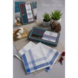 Rozet Tekstil Kutulu Kumaş Mendil 40X40 cm Düzine 12 Adet - Vizon - Karışık