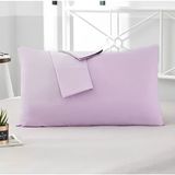 Rozet Tekstil Yastık Kılıfı Pamuk Kumaş Kapaklı (2 Adet) 50 x 70 cm - 50 X 70 - Mor