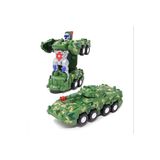 ROZIA Robota Dönüşen Yürüyen Müzikli Işıklı Tank Oyuncak