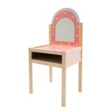 ROZİTOYS Ahşap Çocuk Makyaj Masası ve Taburesi, Aynalı Makyaj Masası Seti, Oyuncak Rol Yapma ve Evcilik Seti, Kız Çocuk 3 Yaş+ (sadece masa)