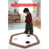 ROZİTOYS Ahşap Oyuncak Denge Kirişi, Aktivite Oyuncağı, Denge Tahtası