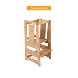 Rozitoys Çocuk Öğrenme Kulesi Merdiveni Ahşap Montessori Tabure 80x38x33 CM