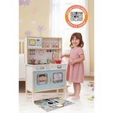 Rozitoys Ledli Ahşap Oyuncak Montessori Çocuk Mutfağı - Hediye Halı Dbg102