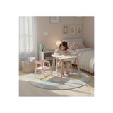 ROZİTOYS Montessori Çocuk Ahşap Oyun Etkinlik Çalışma Masası,Saklama Alanlı, Pembe Sandalye