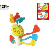 Rozitoys Vardem Eğitici Poppitli Cırcırlı Bebek Anahtarlığı RT1507 - Beyaz