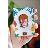 Rozzy Lab David Bowie No1 - Rock Music - Müzik - Pin - Rozet - Broş - Yaka Çanta Aksesuar