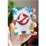 Rozzy Lab Ghostbusters logo Pin - Rozet - Ahşap - Broş - Yaka Çanta Aksesuar
