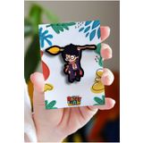Rozzy Lab Harry Potter Black Pin - Rozet - Ahşap - Broş - Yaka Çanta Aksesuar