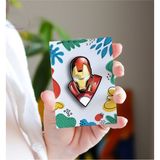 Rozzy Lab Iron Man - Marvel Rozet - Broş - Yaka Çanta Aksesuar