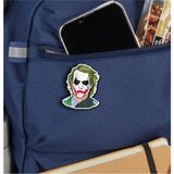 Rozzy Lab Joker - Heath Ledger - The Dark Knight - Rozet - Broş - Yaka Çanta Aksesuar