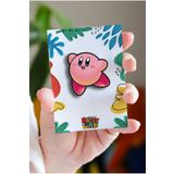 Rozzy Lab Kirby Kurgusal Karakter Pin - Rozet - Ahşap - Broş - Yaka Çanta Aksesuar