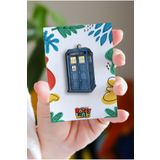Rozzy Lab Tardis Doctor Who - Pin - Rozet - Broş - Yaka Çanta Aksesuar
