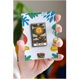 Rozzy Lab Tarot Kart Rozet The Sun - Pin - Rozet - Broş - Yaka Çanta Aksesuar
