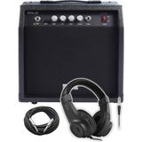 Rpa-20 Bas Gitar Amfisi, 20 Watt, Kulaklık ve Jak Kablosu Dahil, Siyah