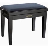RPB-220BK Piyano Taburesi, Kadife Oturmalı, Saten Siyah, Masif Ahşap