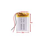 RPKT 3.7v Lityum Polimer Pil Batarya 300Mah