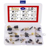 Rrina 20 Adet Elektrikli Motor Karbon Fırçası, 10 Farklı Boyutta Yedek Tamir Elektrikli Alet Parçası