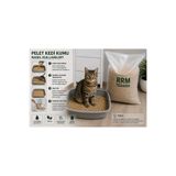 rrm tedarik KATKISIZ ÇAM PELET KEDİ KUMU 5 KG 10 L DOĞAL ORGANİK TOZSUZ YÜKSEK EMİCİ AHŞAP PELET
