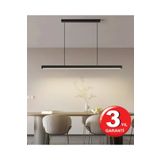 RRULTECH Lineer 60cm Siyah Kasa Sıcakbeyaz Işık4000k Ledli Sarkıt Modern Led Avize, Salon, Mutfak, Masa Üstü