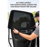 RS AUTO AKSESUAR 1 Adet Siyah Otomobil Yan Cam Perdesi Araç Arka Güneşlik,arka Koltuk Bebek Emzirme Örtüsü Anne